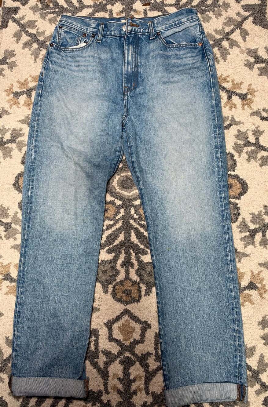 Madewell 90s Straight Jeans Size 28 Light Wash Denim
